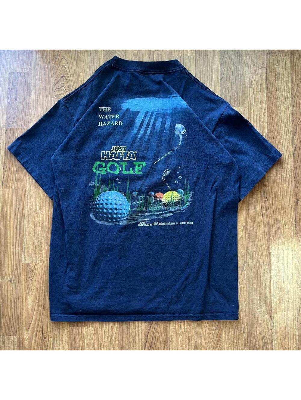Vintage 90s funny golf shirt | size L